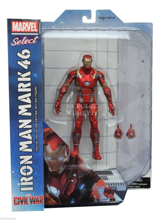 CIVIL WAR CAPTAIN AMERICA 3 IRON MAN MARK 46 ACTION FIGURE - MARVEL SELECT